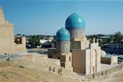  Samarkand – jedno z mauzoleí v aleji mauzoleí Shahr-i-Zindah.