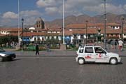 Náměstí ve městě Cusco.