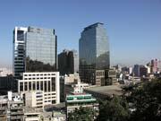 Město Santiago de Chile.