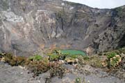 kráter vulkánu Irazú porostlý bolševníkem.