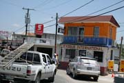 Benqueo Viejo, jediný silniční přechod z Guatemaly.
