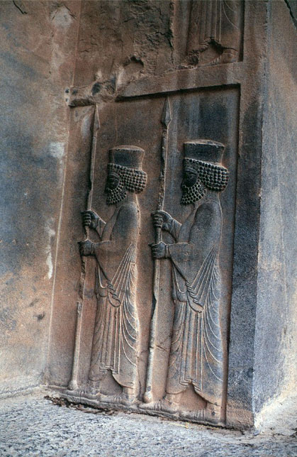 Persepolis - reliéf vojáků.