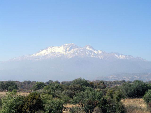 Sopka Popocatepetl.
