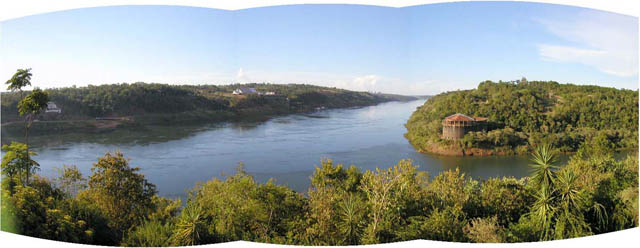 Soutok Paraná a Iguazú - trojmezí A-B-P.