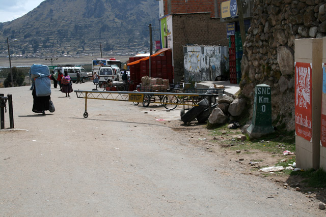Hranice mezi Peru a Bolvi.