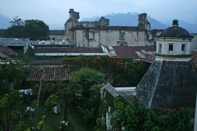 Město Antigua Guatemala.