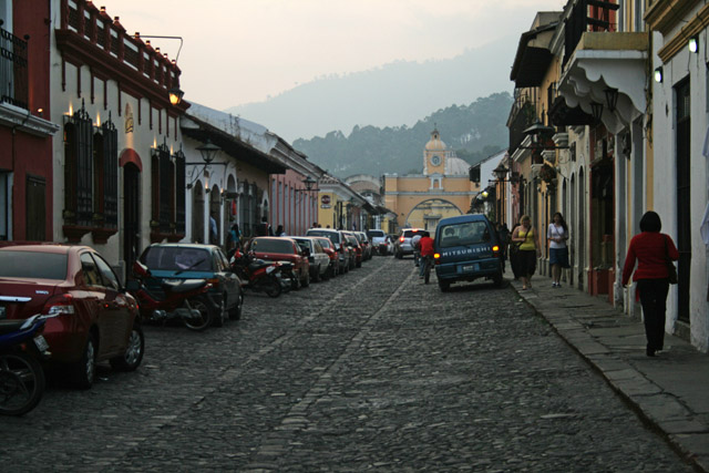 Město Antigua Guatemala.