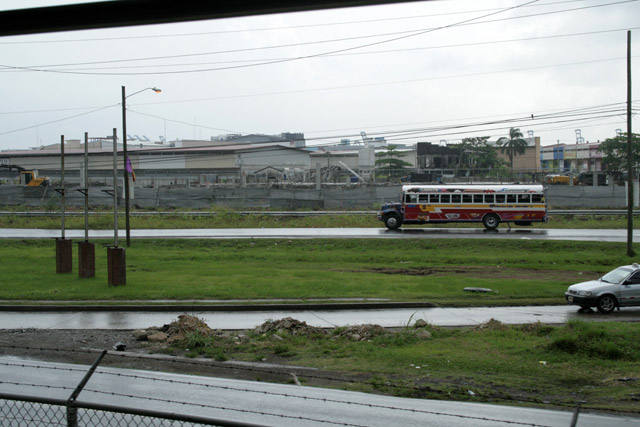 Panamsk prplav z vlaku.