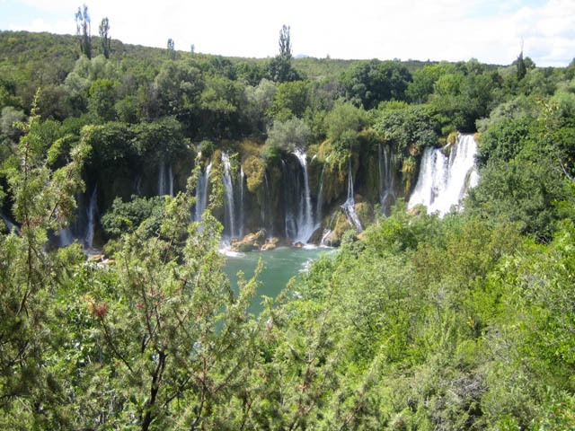 Na cestě do Chorvatska - Kravické vodopády, Bosna a Hercegovina.