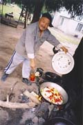 Uzbeck kucha va plov v Sari-Celek.