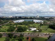 Pohled na hlavn msto Brasilia z televizn ve.
