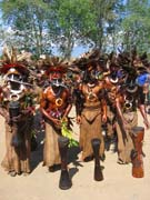 Festival horalů ve městě Goroka.