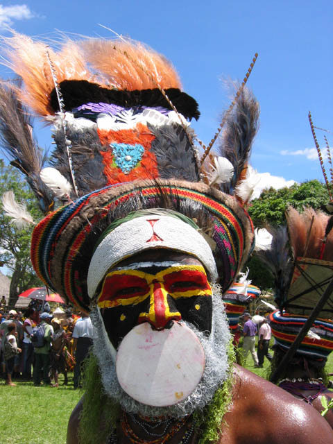 Festival v horském měste Goroka.